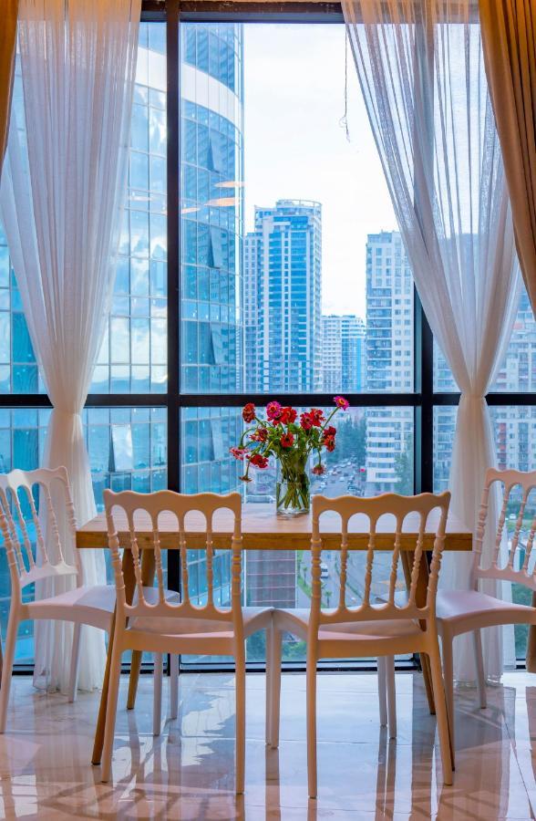 Entire Flat With City Skyline View - Two Bedrooms Batumi Bagian luar foto