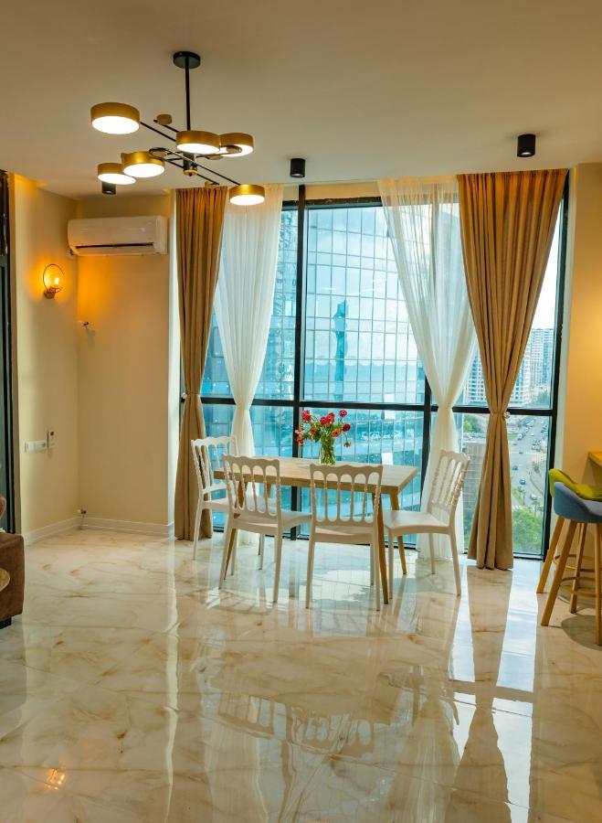 Entire Flat With City Skyline View - Two Bedrooms Batumi Bagian luar foto